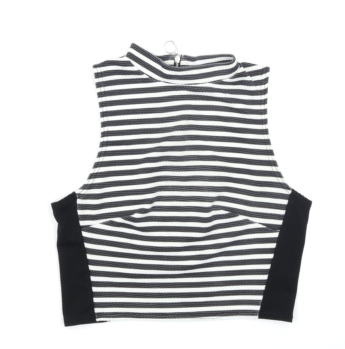 Womens UK Size 12 New Look Black Cropped Tank