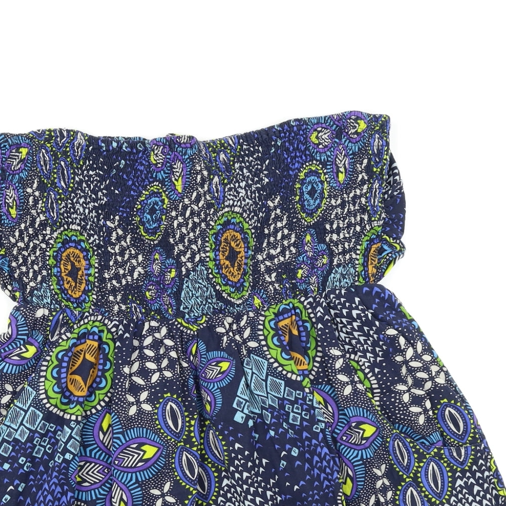 Womens UK Size L Louche Blue Basic Blouse