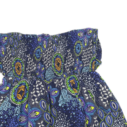 Womens UK Size L Louche Blue Basic Blouse