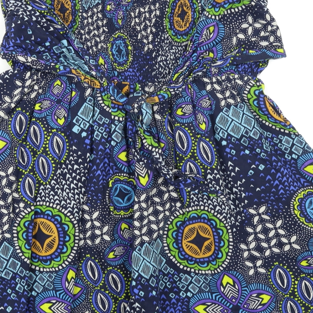 Womens UK Size L Louche Blue Basic Blouse