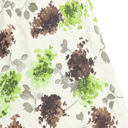 Alex & Co Womens Beige Floral  Flare Skirt Size 14