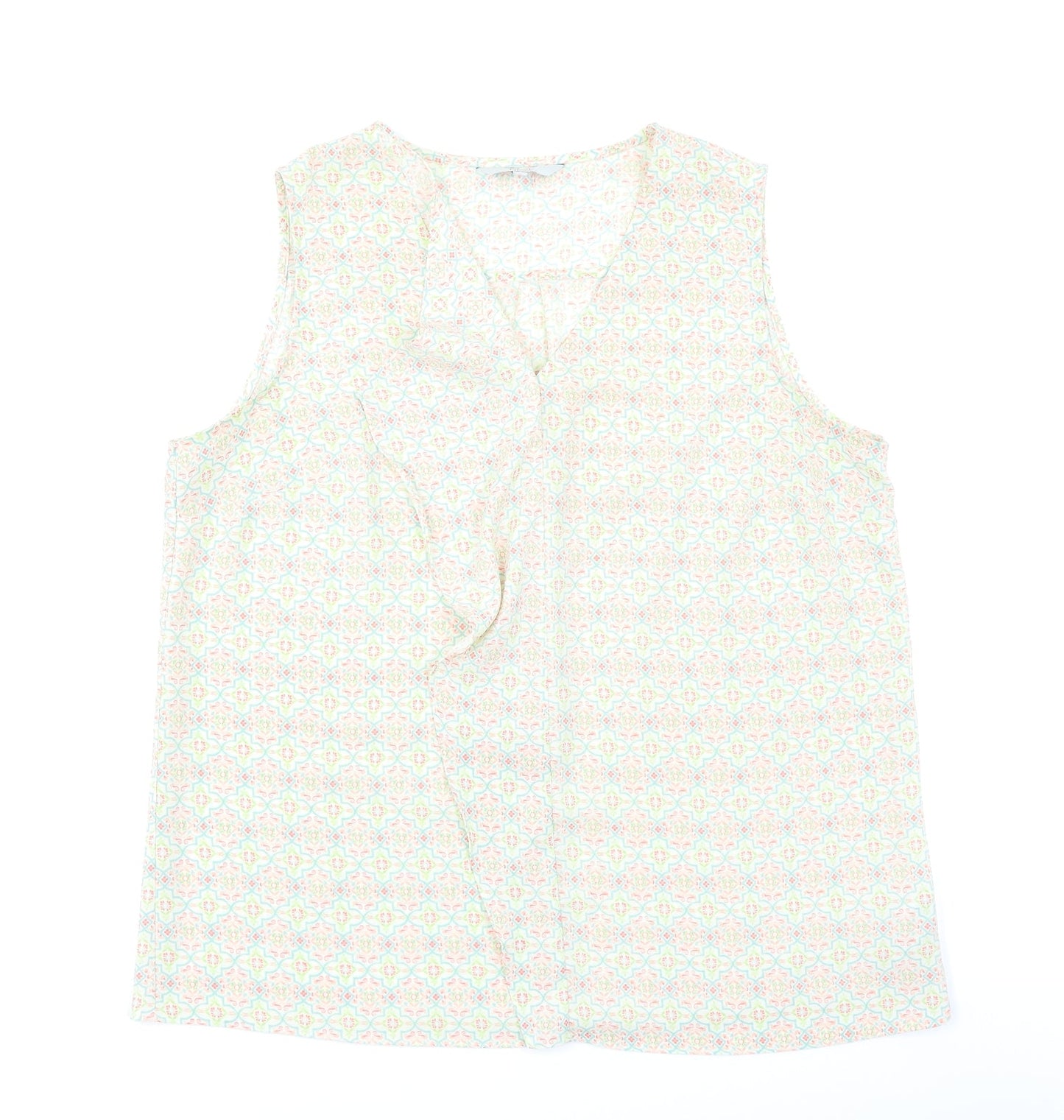Womens UK Size 16 NEXT Ivory Basic Blouse