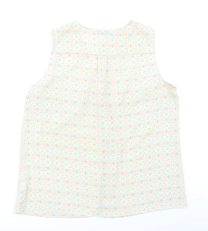 Womens UK Size 16 NEXT Ivory Basic Blouse