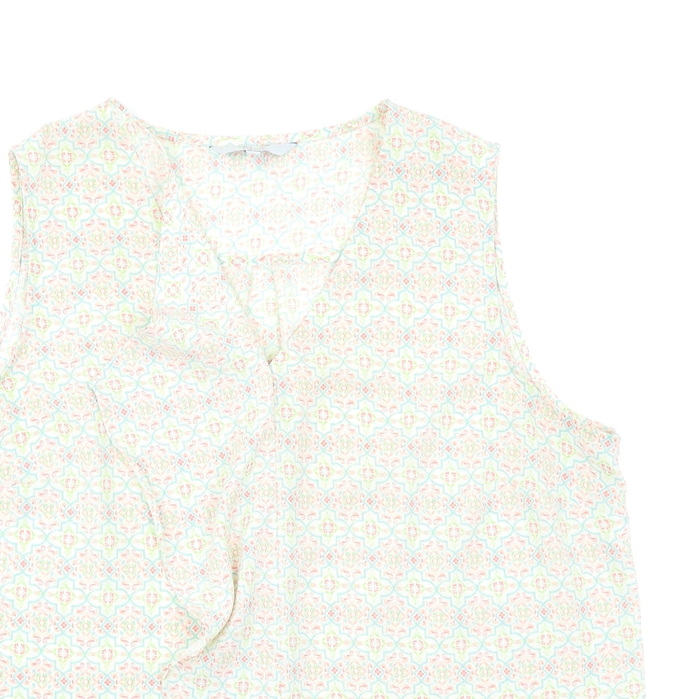 Womens UK Size 16 NEXT Ivory Basic Blouse
