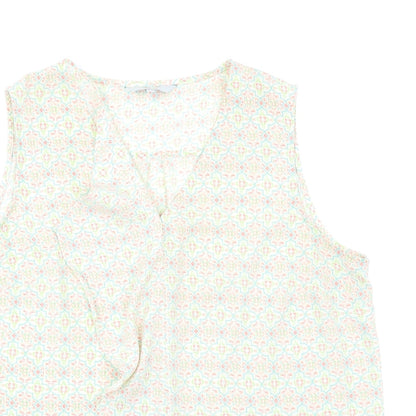 Womens UK Size 16 NEXT Ivory Basic Blouse
