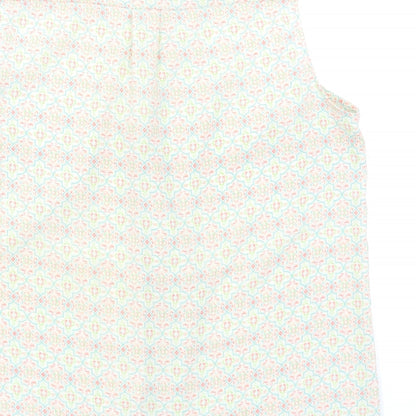 Womens UK Size 16 NEXT Ivory Basic Blouse