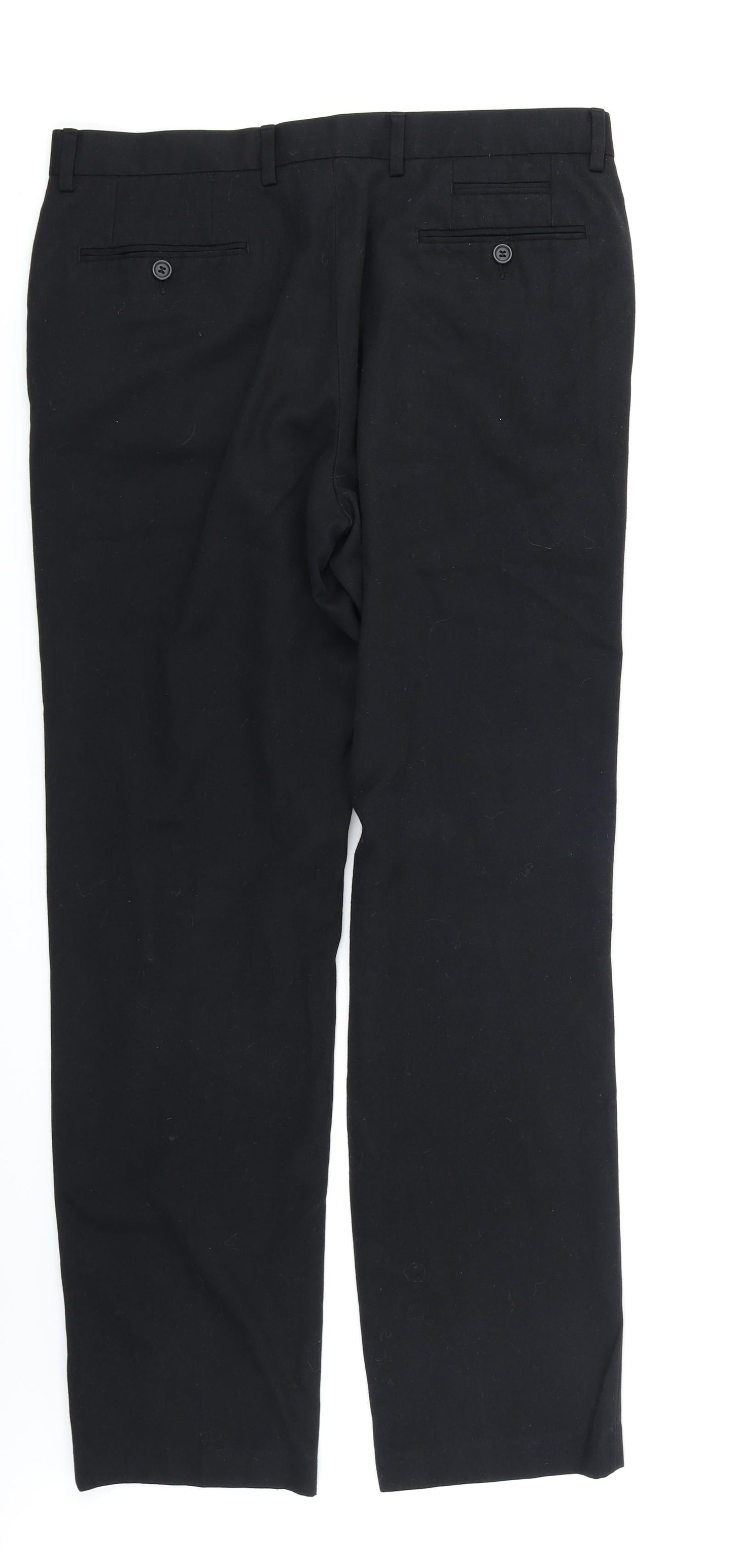 Burton Mens Black   Trousers  Size 34 in L31 in
