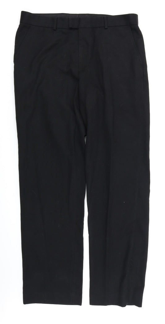 Burton Mens Black   Trousers  Size 36 in L32 in