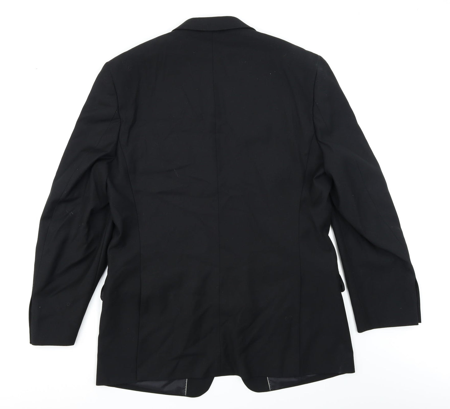 Mens UK Size 42 Charlton Gray Regular Black Suit Jacket
