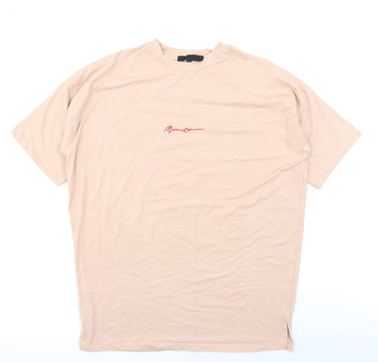 Mennace Mens Pink    T-Shirt Size S