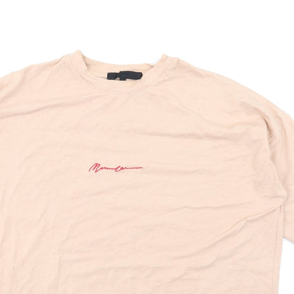 Mennace Mens Pink    T-Shirt Size S