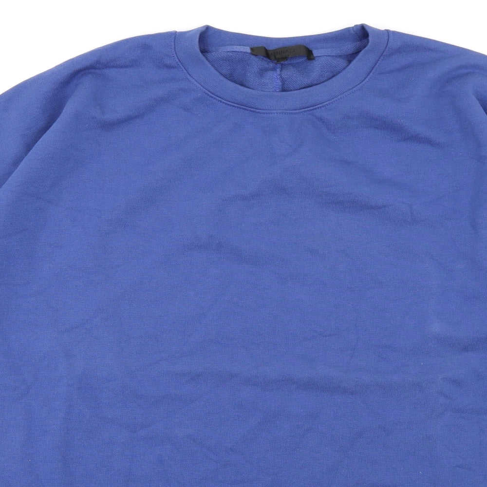 Mennace Mens Blue   Pullover Sweatshirt Size M
