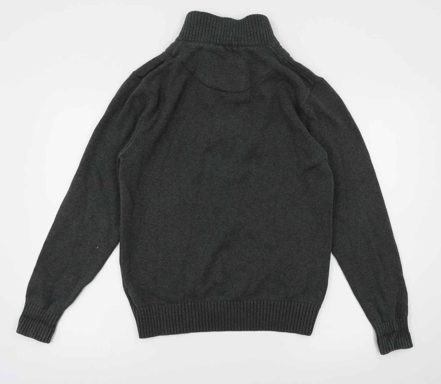 Mens UK Size M Preworn Grey Pullover Hoodie