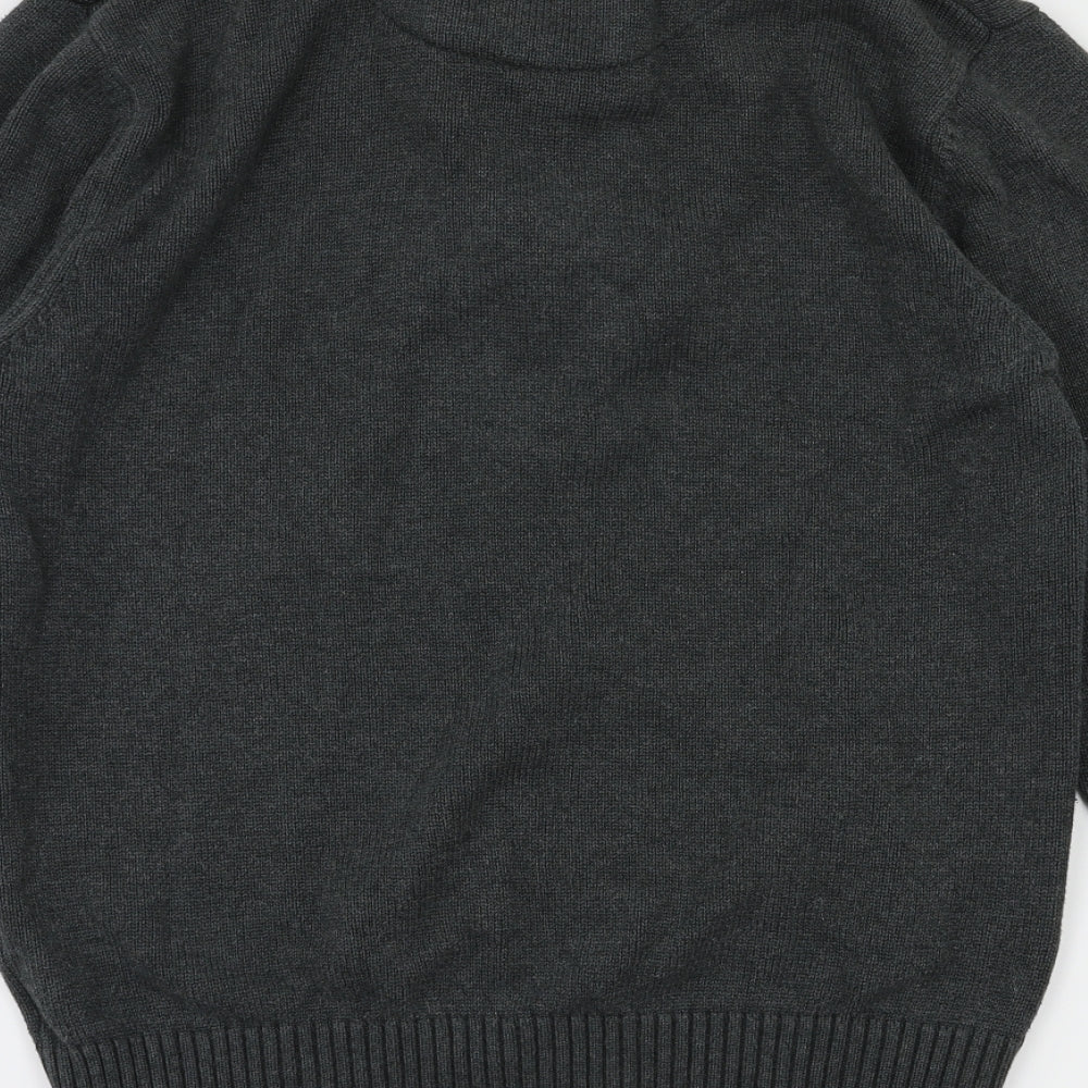Mens UK Size M Preworn Grey Pullover Hoodie