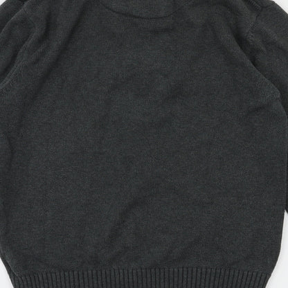 Mens UK Size M Preworn Grey Pullover Hoodie