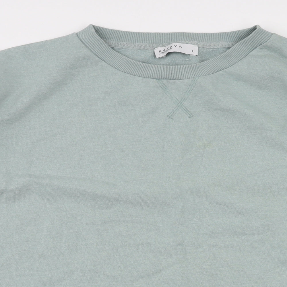 Papaya Womens Blue   Pullover Jumper Size L