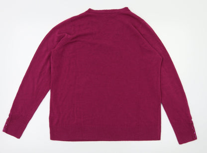 Marks & Spencer Womens Red   Pullover Jumper Size 14