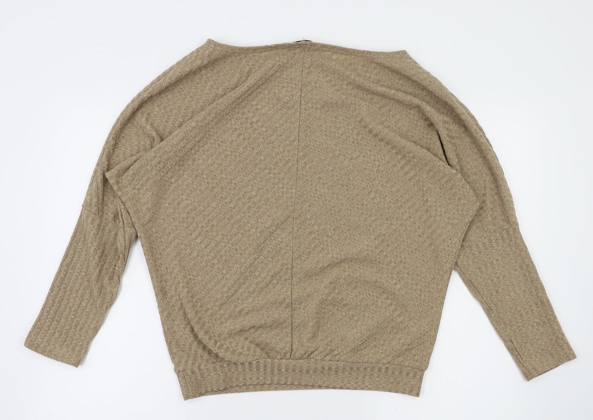 Isassy Womens Brown   Pullover Jumper Size XL