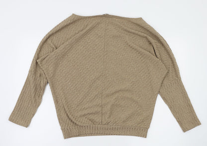 Isassy Womens Brown   Pullover Jumper Size XL