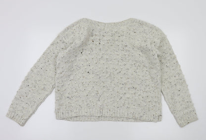 M&Co Womens Grey   Pullover Jumper Size M