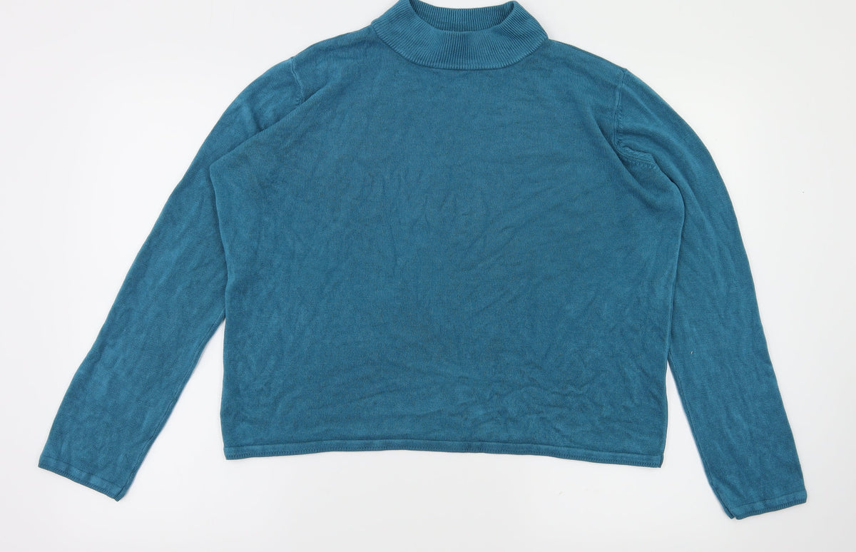 Bonmarché Womens Blue Pullover Jumper Size M