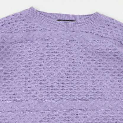 Love knitwear Womens Purple   Pullover Jumper Size 14