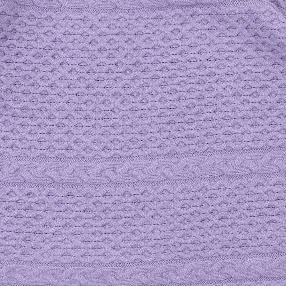 Love knitwear Womens Purple   Pullover Jumper Size 14