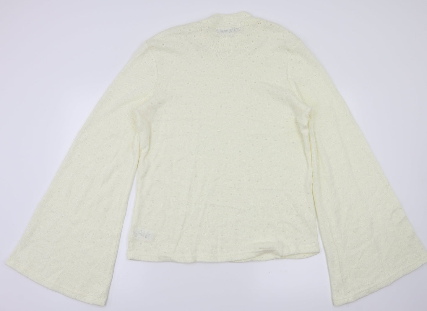 Womens UK Size 14 Fashion Union Ivory Basic T-Shirt