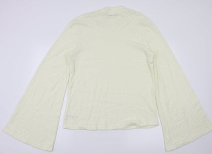 Womens UK Size 14 Fashion Union Ivory Basic T-Shirt