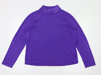 Bonmarché Womens Purple Pullover Jumper Size M
