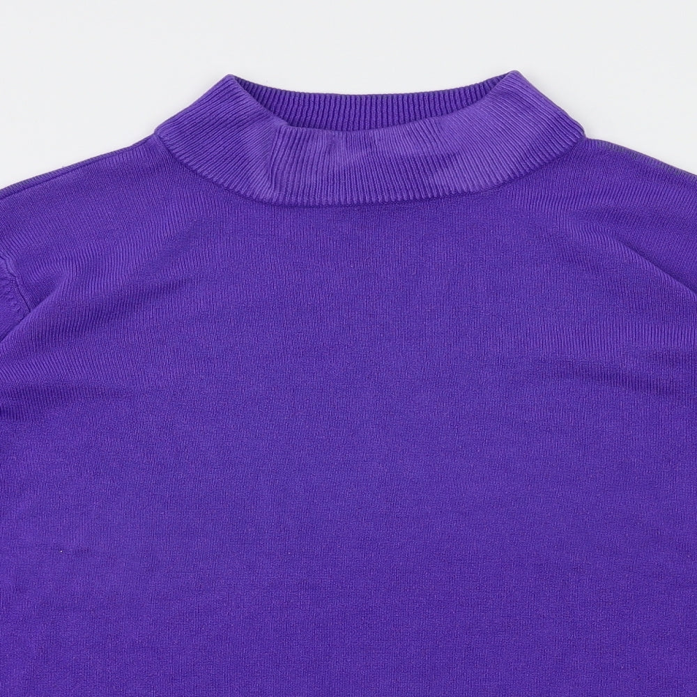 Bonmarché Womens Purple Pullover Jumper Size M