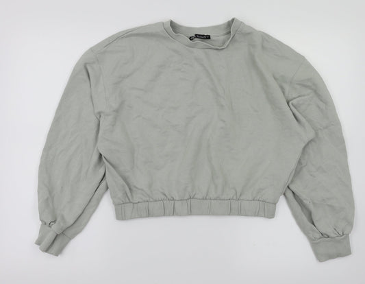 Zara Womens Green   Pullover Jumper Size L