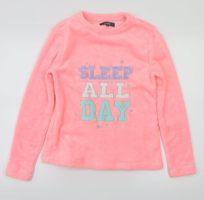 studio  Girls Pink Animal Print  Top Pyjama Top Size 8 Years