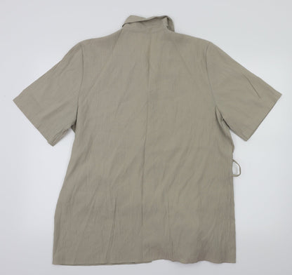 Womens UK Size 16 Bonmarché Beige Basic Blouse