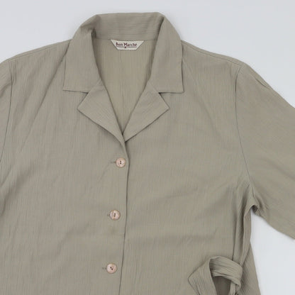 Womens UK Size 16 Bonmarché Beige Basic Blouse
