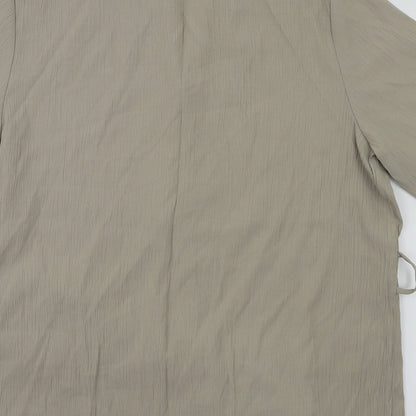 Womens UK Size 16 Bonmarché Beige Basic Blouse