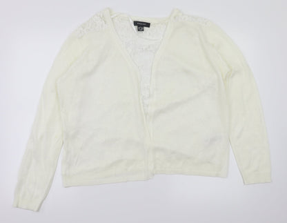 Primark Womens Ivory   Cardigan Jumper Size L