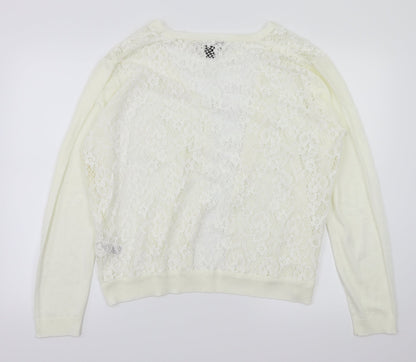 Primark Womens Ivory   Cardigan Jumper Size L