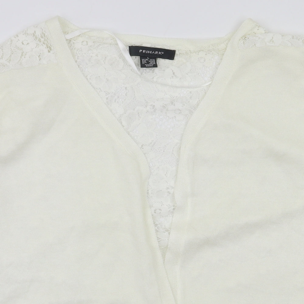Primark Womens Ivory   Cardigan Jumper Size L