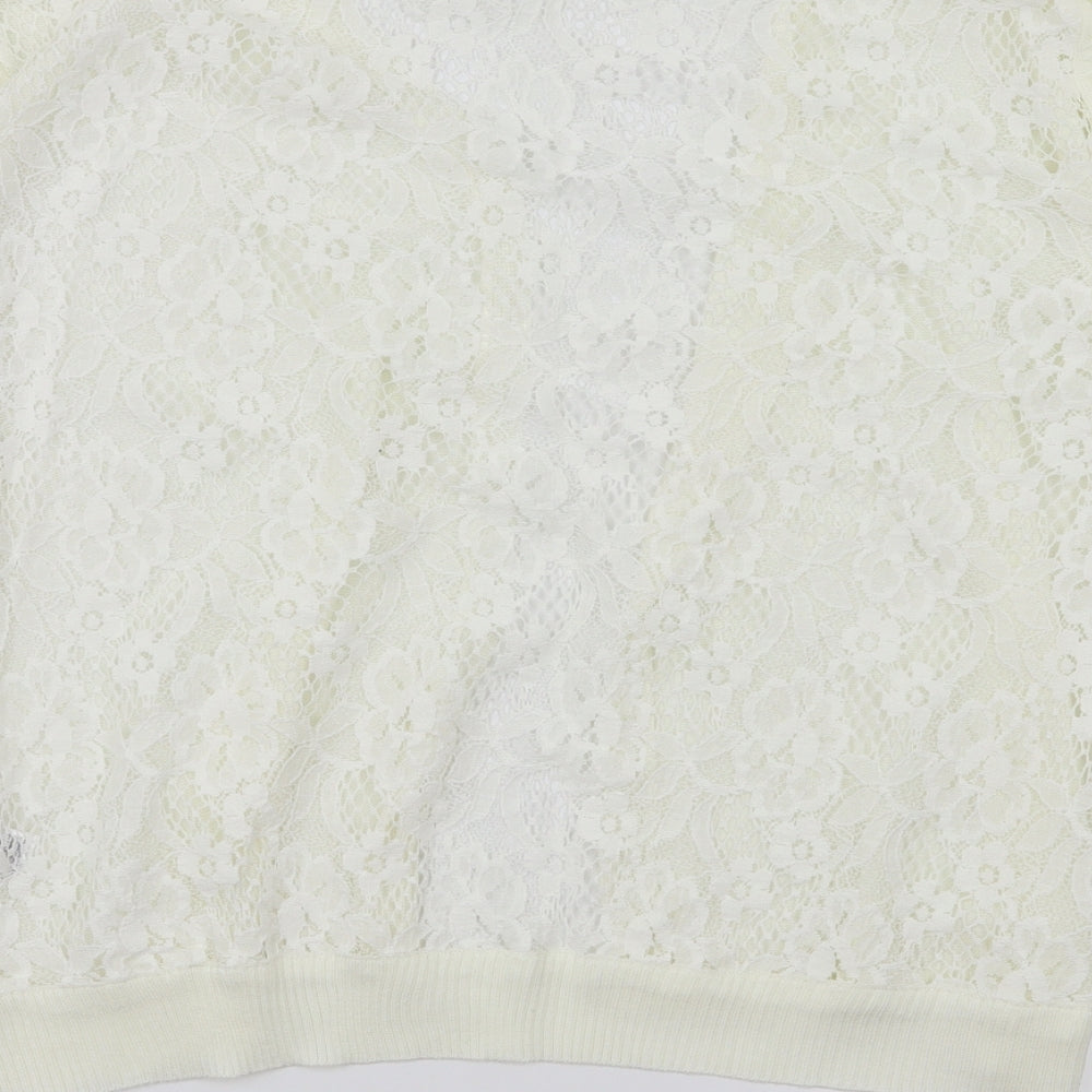 Primark Womens Ivory   Cardigan Jumper Size L