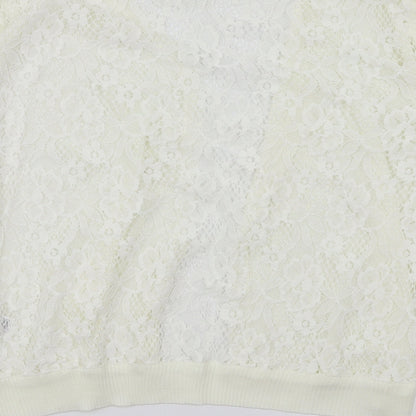 Primark Womens Ivory   Cardigan Jumper Size L