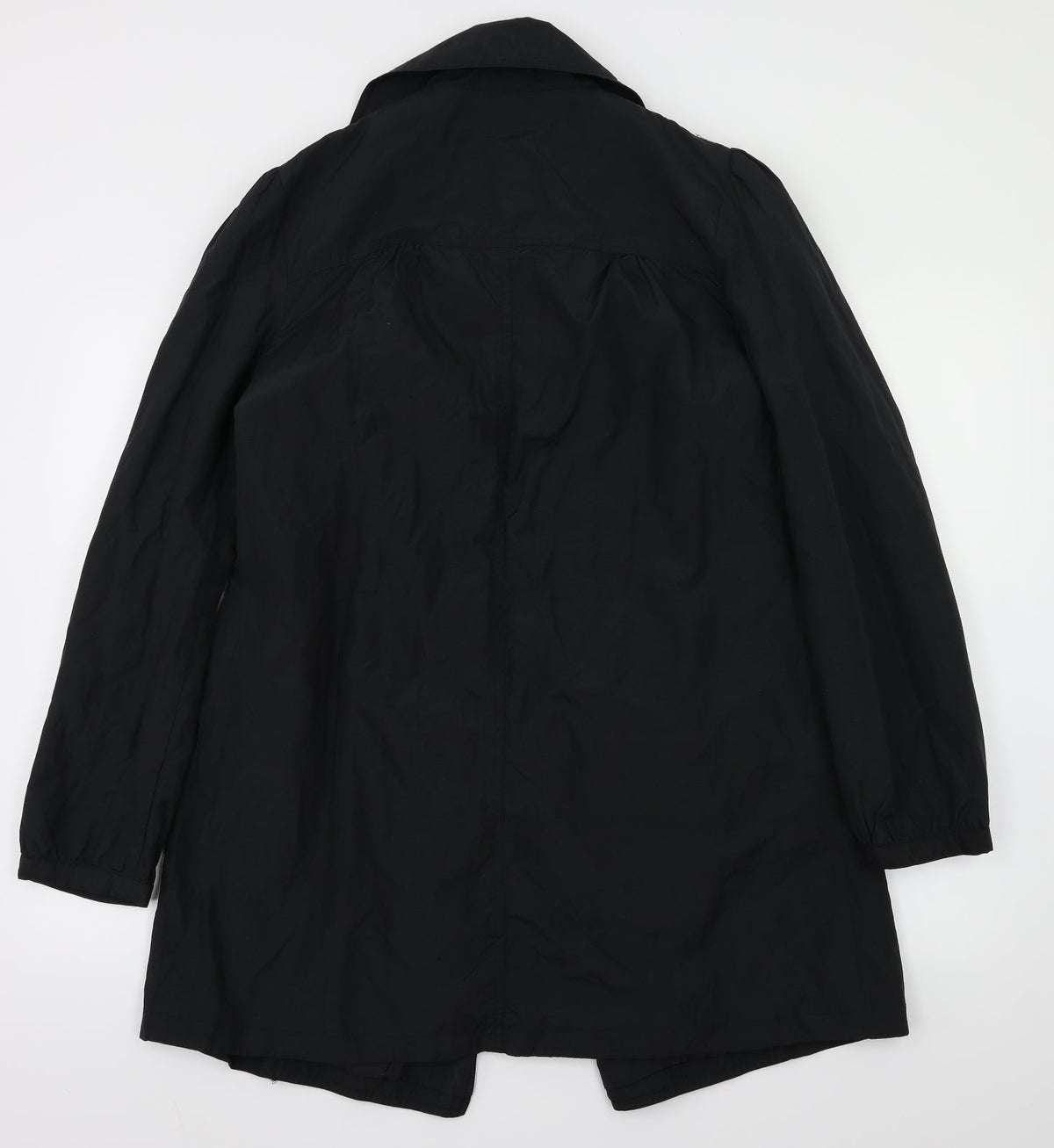 k Womens Black   Jacket Coat Size 10
