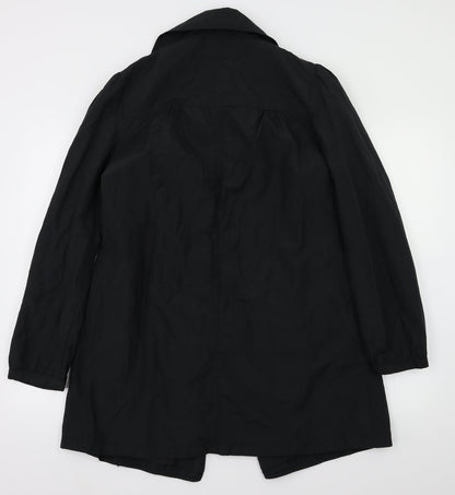 k Womens Black   Jacket Coat Size 10