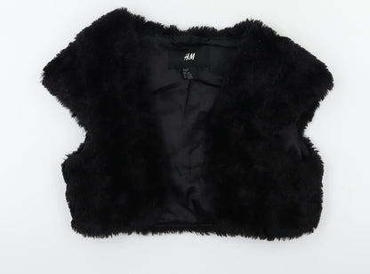 H&M Girls Black   Cardigan Jumper Size 11-12 Years