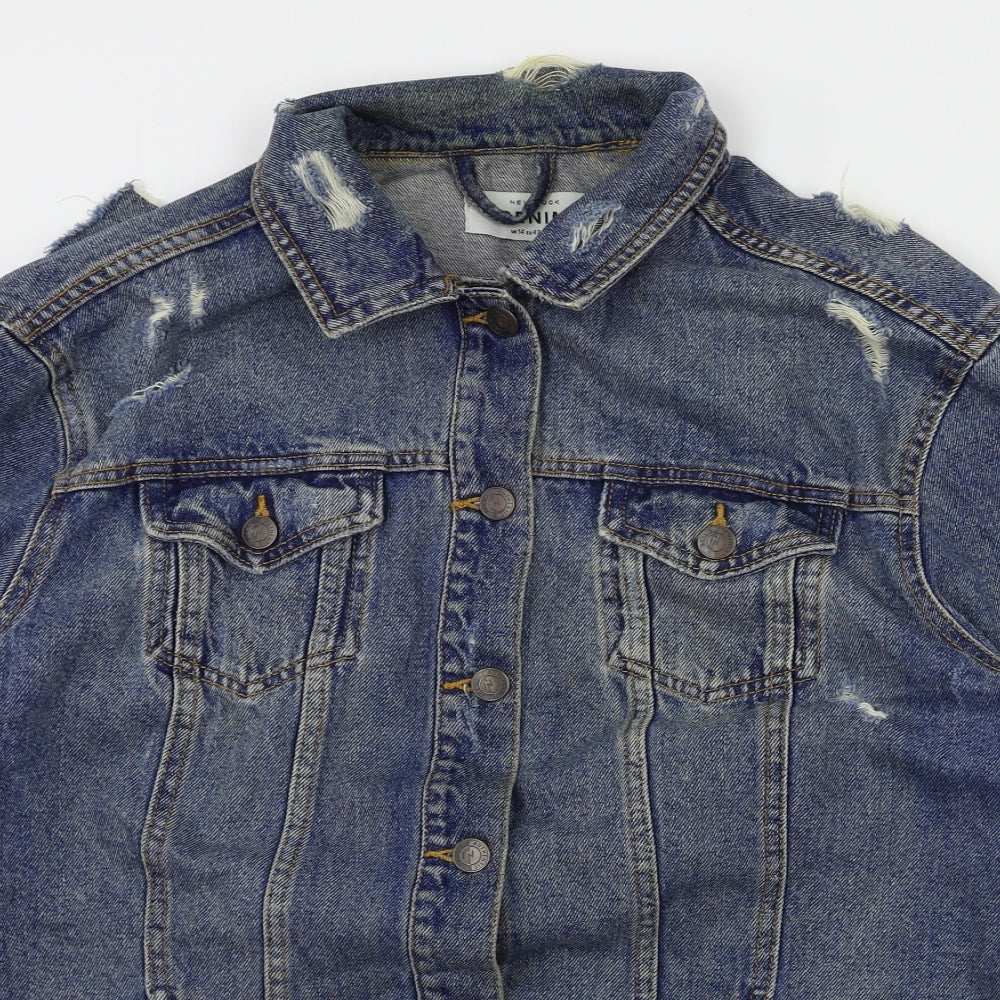 Womens UK Size 14 New Look Blue Jacket