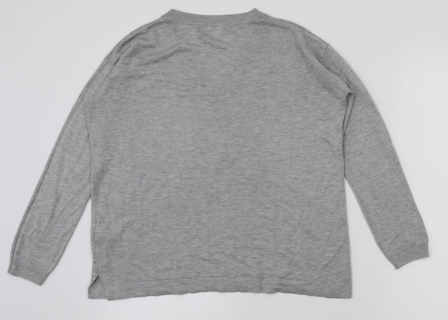 m&s Womens Grey   Basic T-Shirt Size S