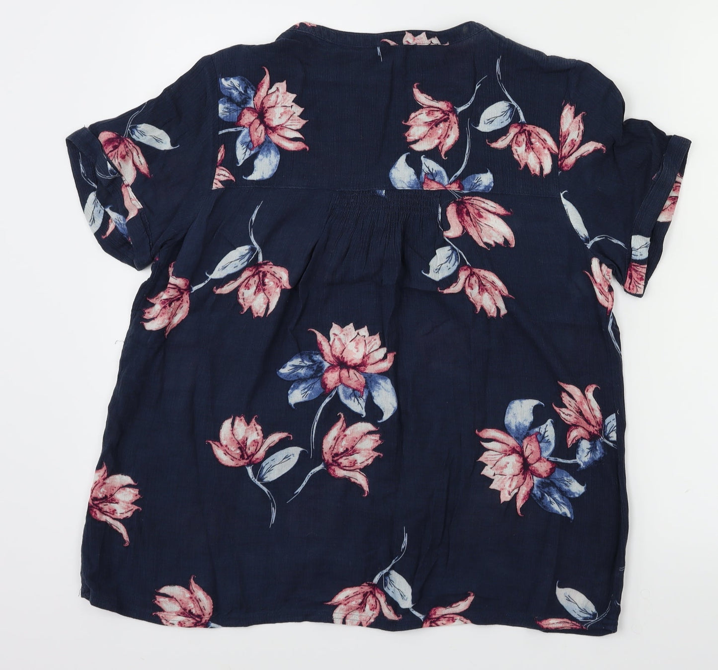 Womens UK Size 12 Preworn Blue Basic T-Shirt