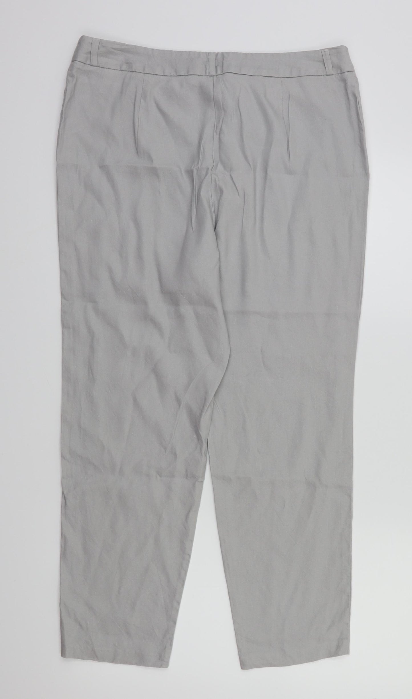 m&s Womens Green   Trousers  Size 14 L25 in