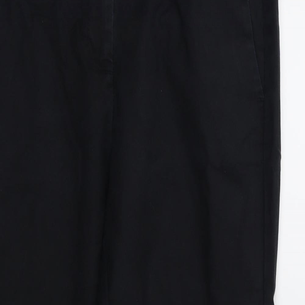 M&S Womens Black   Trousers  Size 12 L25 in