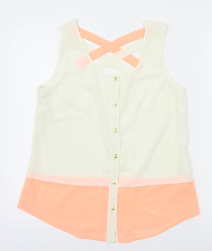 Womens UK Size S MINE Pink Basic Blouse